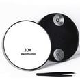 thumbnail image 1 of Wattne 30X Magnifying Mirror, Small Magnifying Mirror with Suction Cup and Tweezers, As a Travel Mganifying Mirror, Compact Mirror Set for Plucking Eyebrows 3.5 Inches, 1 of 7