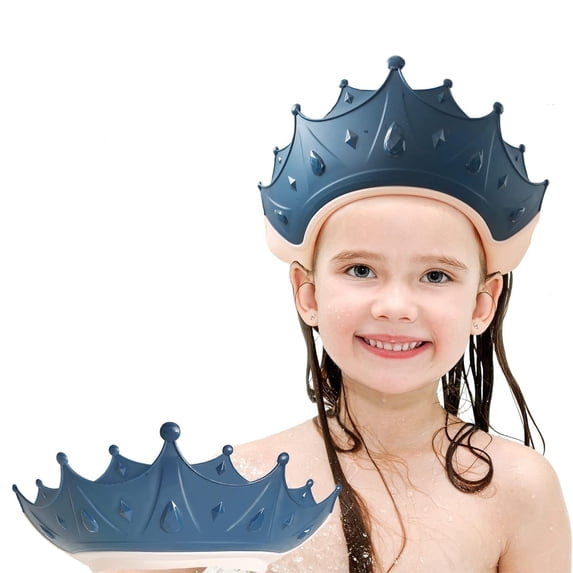 Wattne Shower Cap for s, Adjustable Hair Washing Shield Toddler Visor Hat for Eyes and Ears Protection Shampoo Cap for 0-9 Years Old