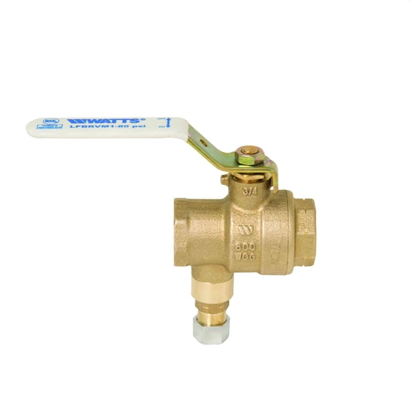 Watts 0125563 3/4" Lead Free Combination Ball And Relief Valve
