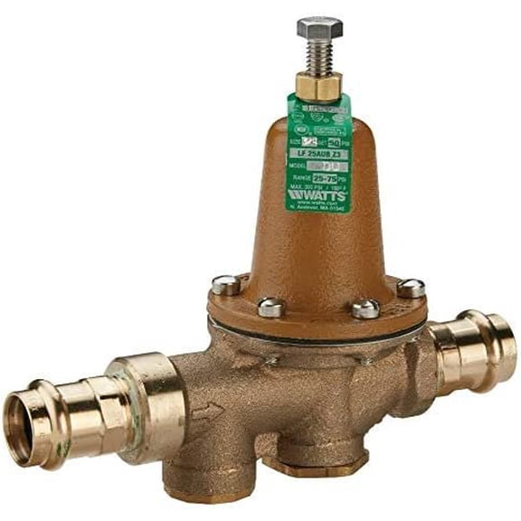 Watts 0125572 LF25AUB-Z3 W/PRESS 3/4 3/4 Inch Lead Free Water Pressure ReducInchg Valve, Press X Press, Polymer Seat, Adjustable 25-75 psi