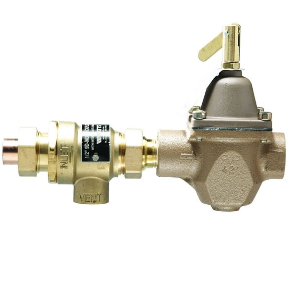 (Price/Each)Watts Regulator B911S 1/2" Sweat Combo Back Flow Preventer & Pressure Reducing Valve 0386462 Replaces 911S