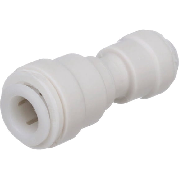 Watts 1015R-0604 AquaLock Plastic Mini Series, 3/8" OD x 1/4" OD Lead-Free Polypropylene Mini Reducing Coupling Union Connector, O-Ring, Quick Push-to-Connect Design, Tool-Free Installation