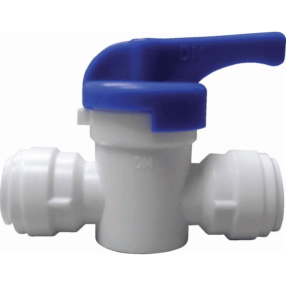 Watts 3/8 In. OD Tubing Size Quick Connect Straight Plastic Push Valve - Pack of 2 Home & Garage Storage, Stackable Design