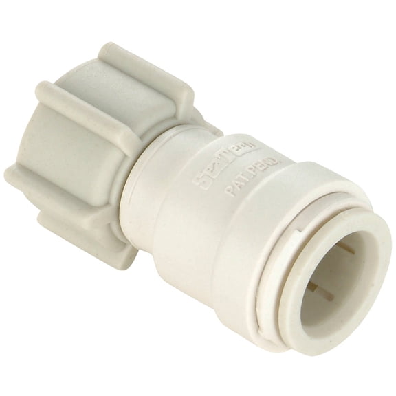 Watts 3510-1013 AquaLock Plastic Series, 1/2" CTS x 3/4" Closet Off-White Lead-Free Polysulfone Female Adapter Connector, O-Ring, Quick Push-to-Connect Design, Tool-Free Installation