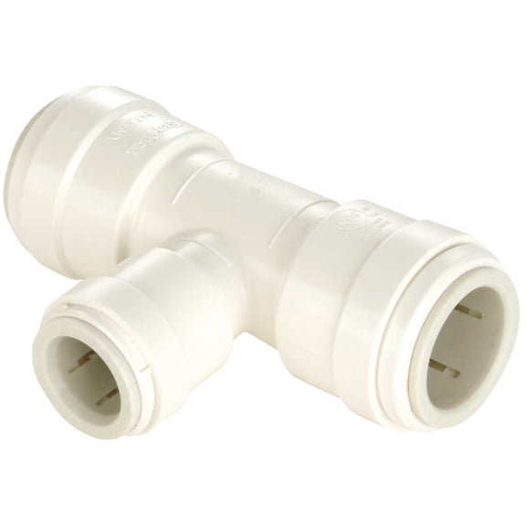 Watts 3524R-141410 AquaLock Plastic Series, 3/4" CTS x 3/4" CTS x 1/2" OD Off-White Lead-Free Polysulfone Reducing Branch Tee Fitting, O-Ring, Quick Push-to-Connect Design, Tool-Free Installation