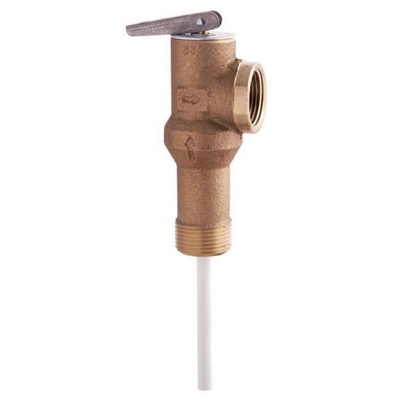 Watts 556003 Brass Temperature and Pressure Relief Valve 3/4 MNPT x 3/4 FNPT in.