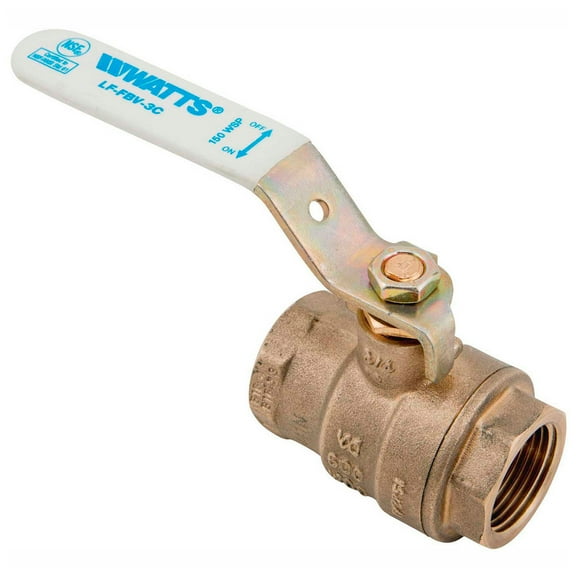 Watts 88005689 1" LFFBV-3C-M1 Ball Valve, NPT, Brass