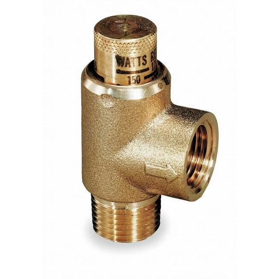 Watts Adjustable Relief Valve,3/4 x 1/2,175psi  530-3/4