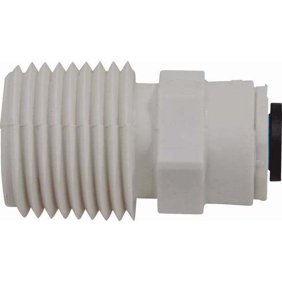 Watts Aqualock Push-to-Connect MPT Plastic Adapter - Pack of 2 Residential Use, Standard Application