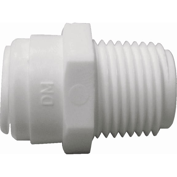 Watts Aqualock Push-to-Connect MPT Plastic Adapter - Single Pack Residential Use, Standard Application