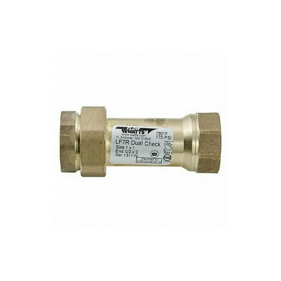 Watts Dual Check Valve,Bronze,1",FNPT 1 LF7 U2-2