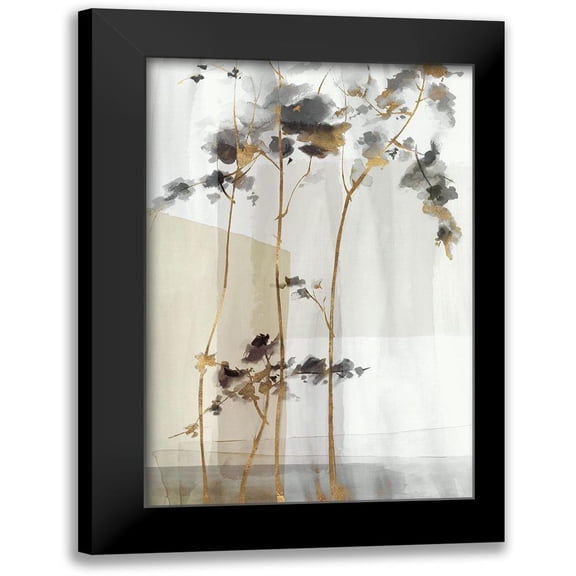 Watts, Eva 11x14 Black Modern Framed Museum Art Print Titled - Golden Zen I