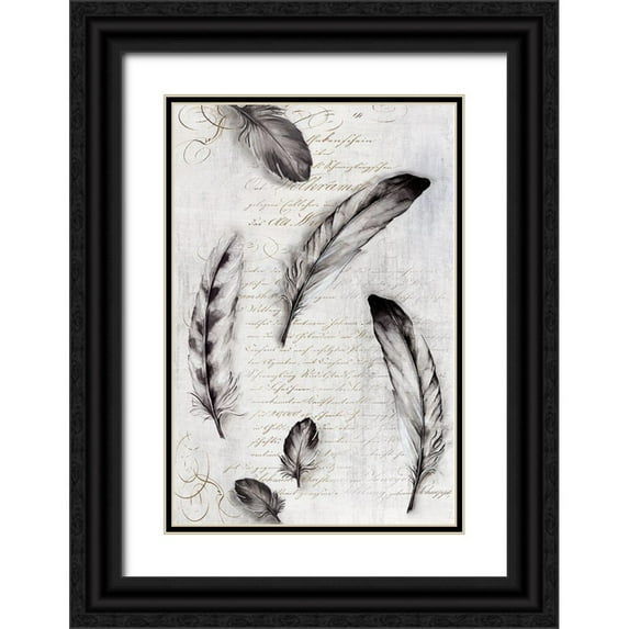 Watts, Eva 11x14 Black Ornate Wood Framed with Double Matting Museum Art Print Titled - Far Away