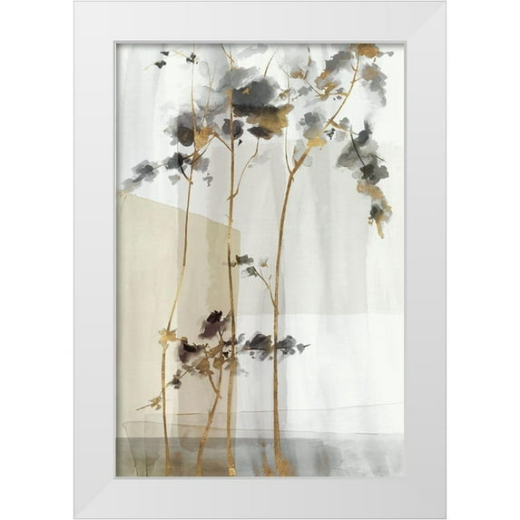 Watts, Eva 11x14 White Modern Wood Framed Museum Art Print Titled - Golden Zen I