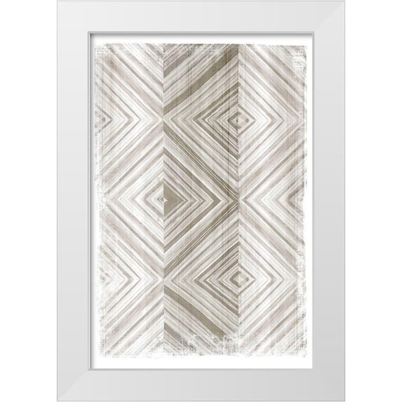 Watts, Eva 11x14 White Modern Wood Framed Museum Art Print Titled - Overlapping