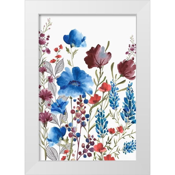 Watts, Eva 11x14 White Modern Wood Framed Museum Art Print Titled - Willowherb I