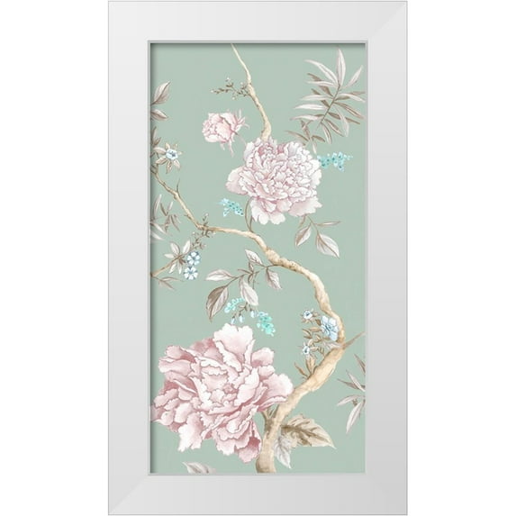 Watts, Eva 11x18 White Modern Wood Framed Museum Art Print Titled - Oriental Garden I