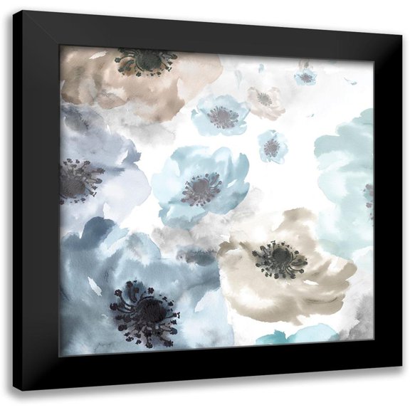 Watts, Eva 12x12 Black Modern Framed Museum Art Print Titled - Soft Cascade I