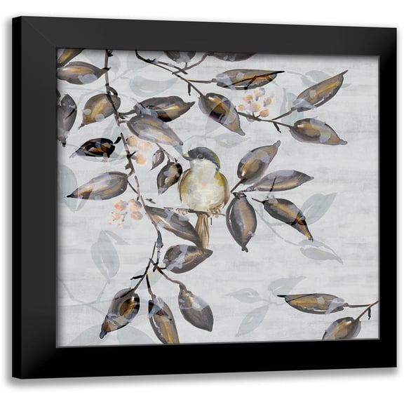 Watts, Eva 12x12 Black Modern Framed Museum Art Print Titled - Tweet Tweet II