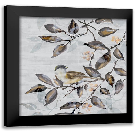 Watts, Eva 12x12 Black Modern Framed Museum Art Print Titled - Tweet Tweet I