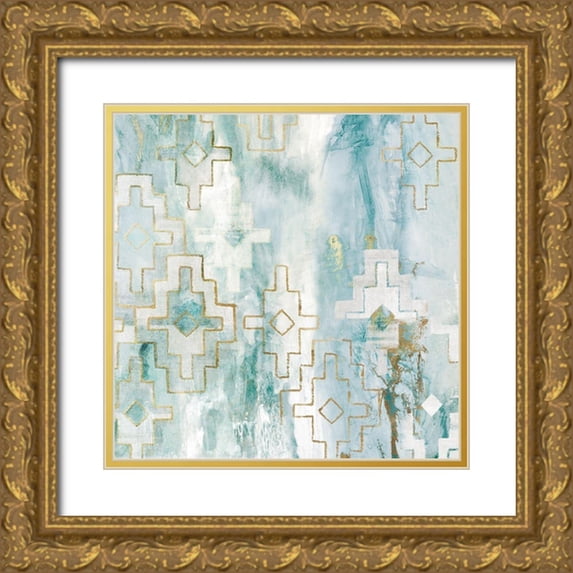 Watts, Eva 12x12 Gold Ornate Wood Framed with Double Matting Museum Art Print Titled - Escaping the Universe I
