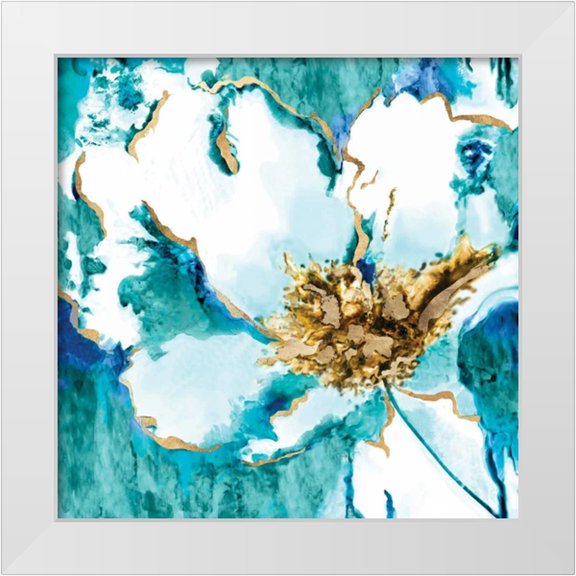 Watts, Eva 12x12 White Modern Wood Framed Museum Art Print Titled - Flower Burst