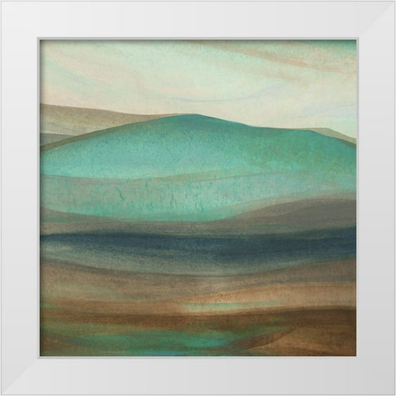 Watts, Eva 12x12 White Modern Wood Framed Museum Art Print Titled - Mountainscape I