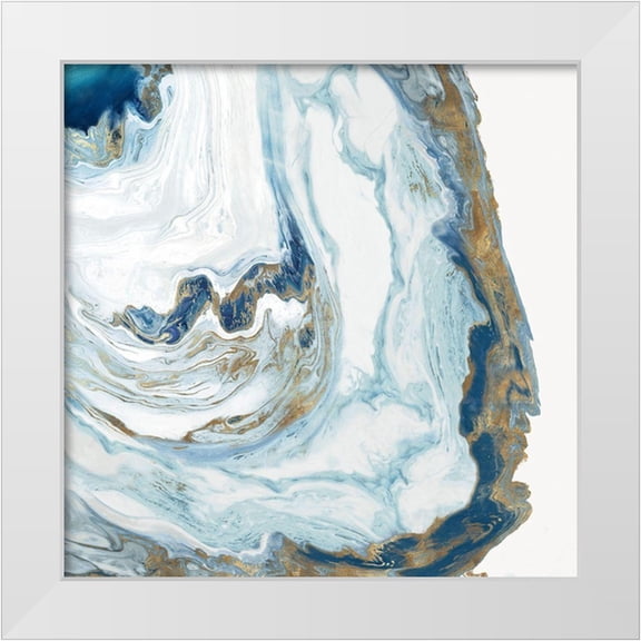 Watts, Eva 12x12 White Modern Wood Framed Museum Art Print Titled - Ocean Space