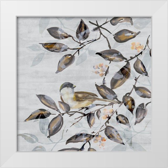 Watts, Eva 12x12 White Modern Wood Framed Museum Art Print Titled - Tweet Tweet I