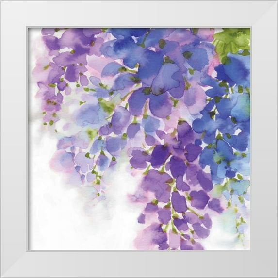 Watts, Eva 12x12 White Modern Wood Framed Museum Art Print Titled - Wisteria I