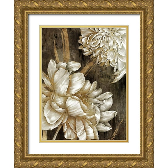Watts, Eva 12x14 Gold Ornate Wood Framed with Double Matting Museum Art Print Titled - Golden Grace I