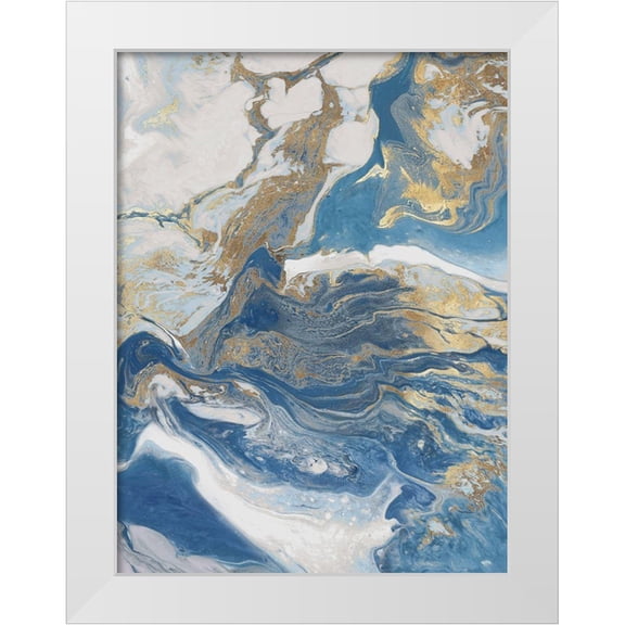 Watts, Eva 12x14 White Modern Wood Framed Museum Art Print Titled - Fluid Memories II