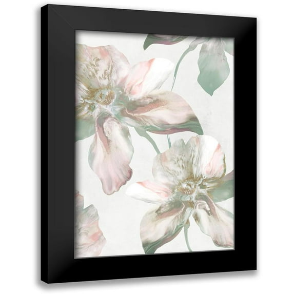 Watts, Eva 13x18 Black Modern Framed Museum Art Print Titled - Silk Blush I