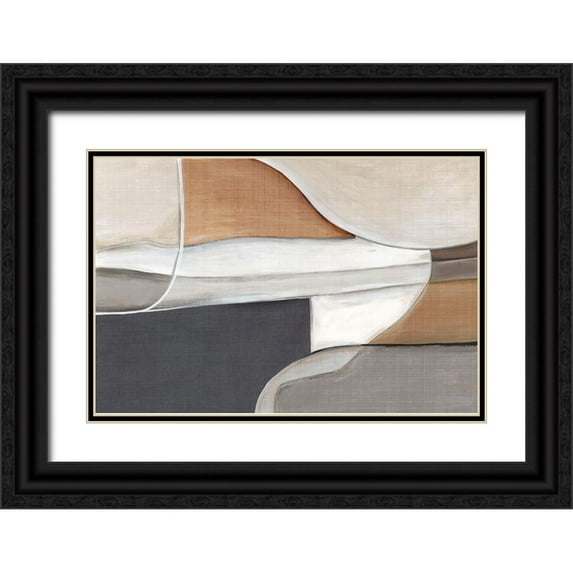 Watts, Eva 14x11 Black Ornate Wood Framed with Double Matting Museum Art Print Titled - Blending Marigold