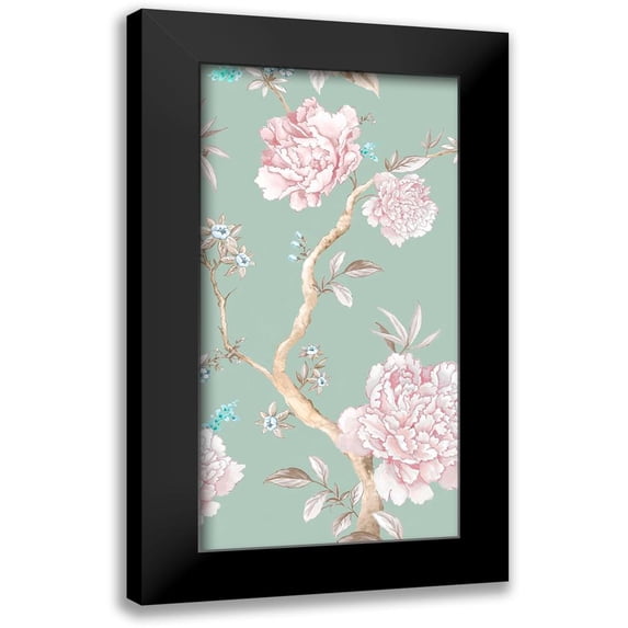 Watts, Eva 14x24 Black Modern Framed Museum Art Print Titled - Oriental Garden I