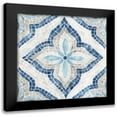 thumbnail image 1 of Watts, Eva 15x15 Black Modern Framed Museum Art Print Titled - Blue Single Morrocan Tile, 1 of 5