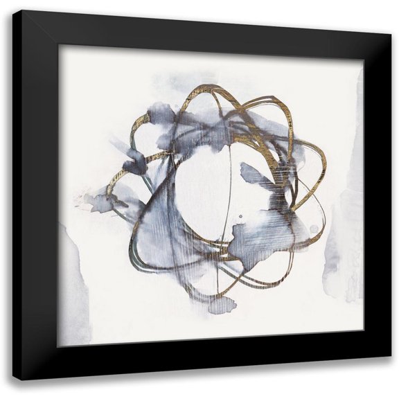 Watts, Eva 15x15 Black Modern Framed Museum Art Print Titled - Einstein Atom III