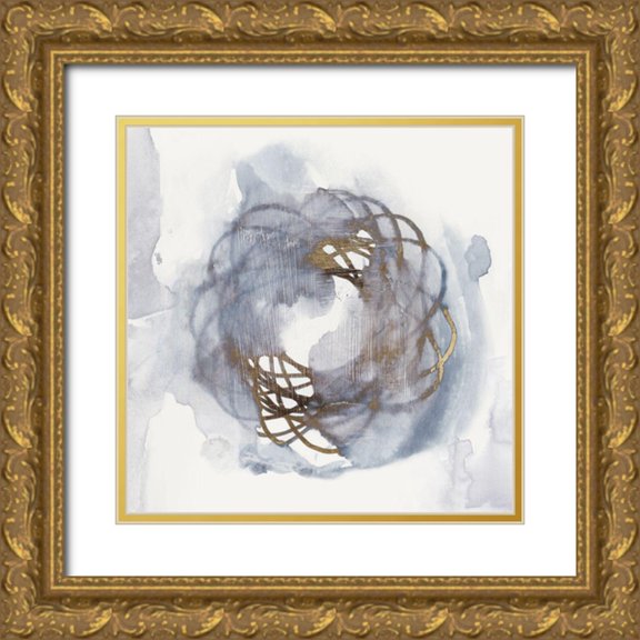 Watts, Eva 15x15 Gold Ornate Wood Framed with Double Matting Museum Art Print Titled - Einstein Atom IV
