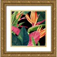 thumbnail image 1 of Watts, Eva 15x15 Gold Ornate Wood Framed with Double Matting Museum Art Print Titled - Green Palms, 1 of 4