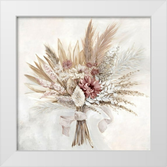 Watts, Eva 15x15 White Modern Wood Framed Museum Art Print Titled - Soft Bouquet