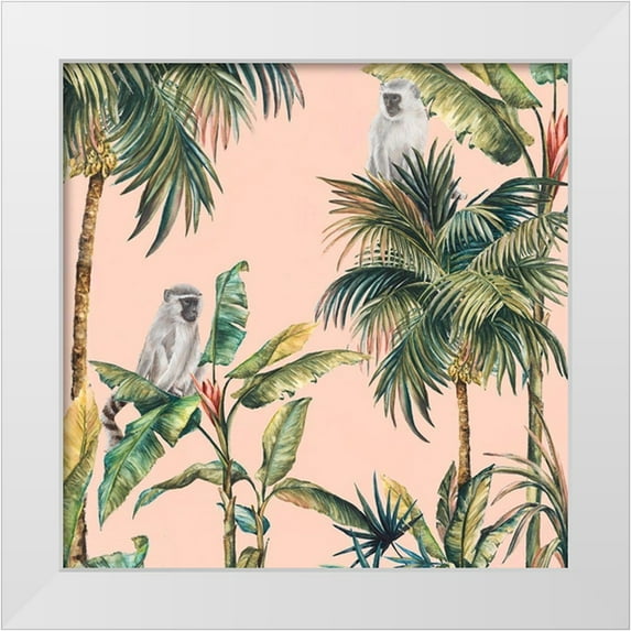 Watts, Eva 15x15 White Modern Wood Framed Museum Art Print Titled - Tropicano I