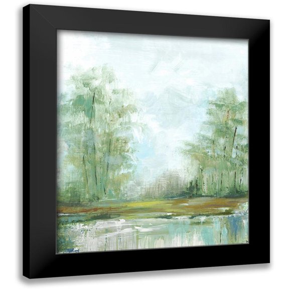 Watts, Eva 15x17 Black Modern Framed Museum Art Print Titled - Jade Forest I