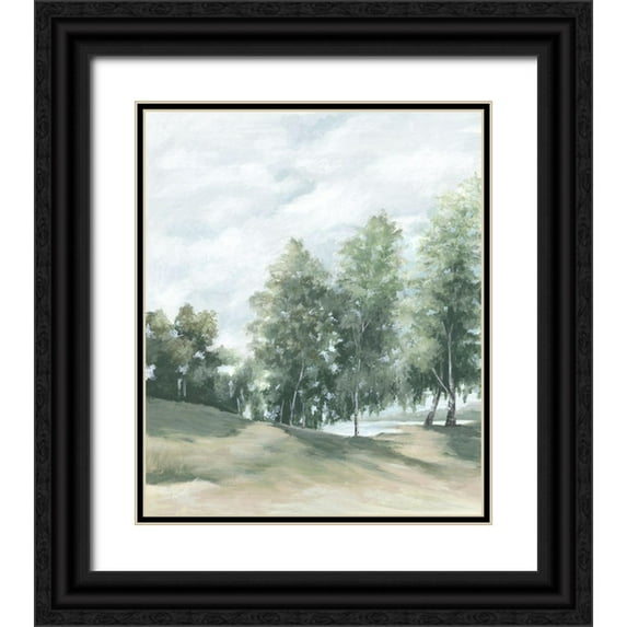 Watts, Eva  15x17 Black Ornate Wood Framed with Double Matting Museum Art Print Titled - At The Cottage