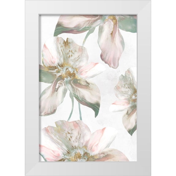 Watts, Eva 17x24 White Modern Wood Framed Museum Art Print Titled - Silk Blush II