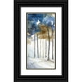 thumbnail image 1 of Watts, Eva 18x32 Black Ornate Wood Framed with Double Matting Museum Art Print Titled - In the Blue Forest II, 1 of 4