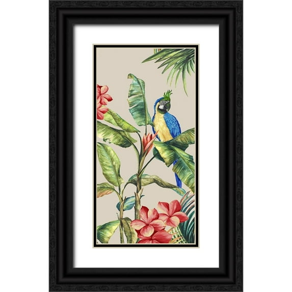Watts, Eva 18x32 Black Ornate Wood Framed with Double Matting Museum Art Print Titled - Tropicano II