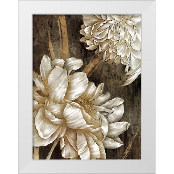 Watts, Eva 19x24 White Modern Wood Framed Museum Art Print Titled - Golden Grace I