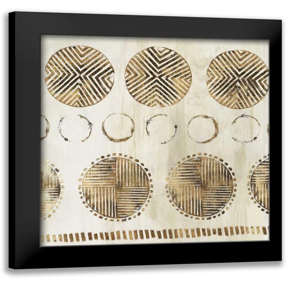 Watts, Eva 20x20 Black Modern Framed Museum Art Print Titled - African Pattern