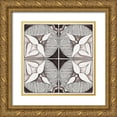 thumbnail image 1 of Watts, Eva 20x20 Gold Ornate Wood Framed with Double Matting Museum Art Print Titled - Decorative Tile II, 1 of 4