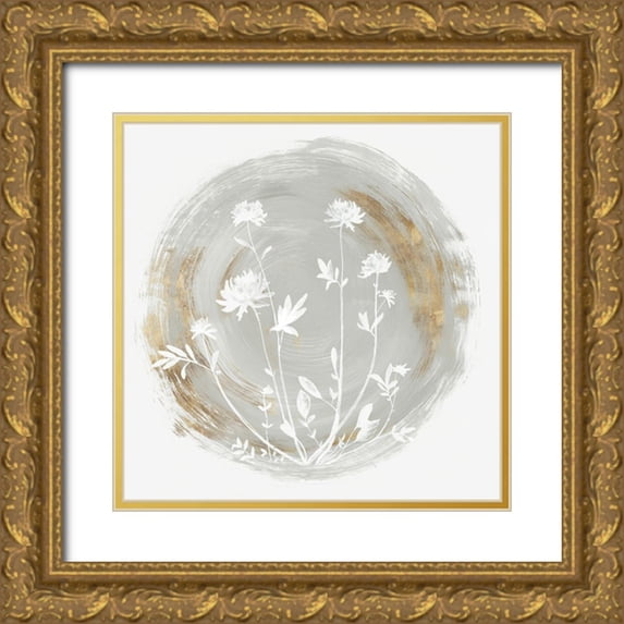 Watts, Eva 20x20 Gold Ornate Wood Framed with Double Matting Museum Art Print Titled - Wallflower Heart II